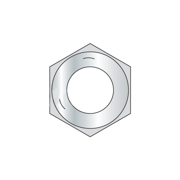 Newport Fasteners Hex Nut, 3/8"-16, Steel, Grade 5, Zinc Plated, 21/64 in Ht, 3000 PK 959468 - main